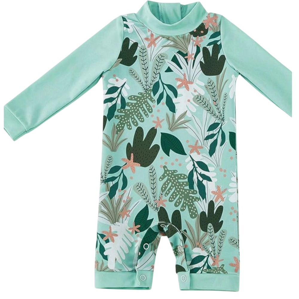 BNWT UMELOK Baby Girls and Toddlers Rash Guard Swimsuit UPF 50+ Sun Protection